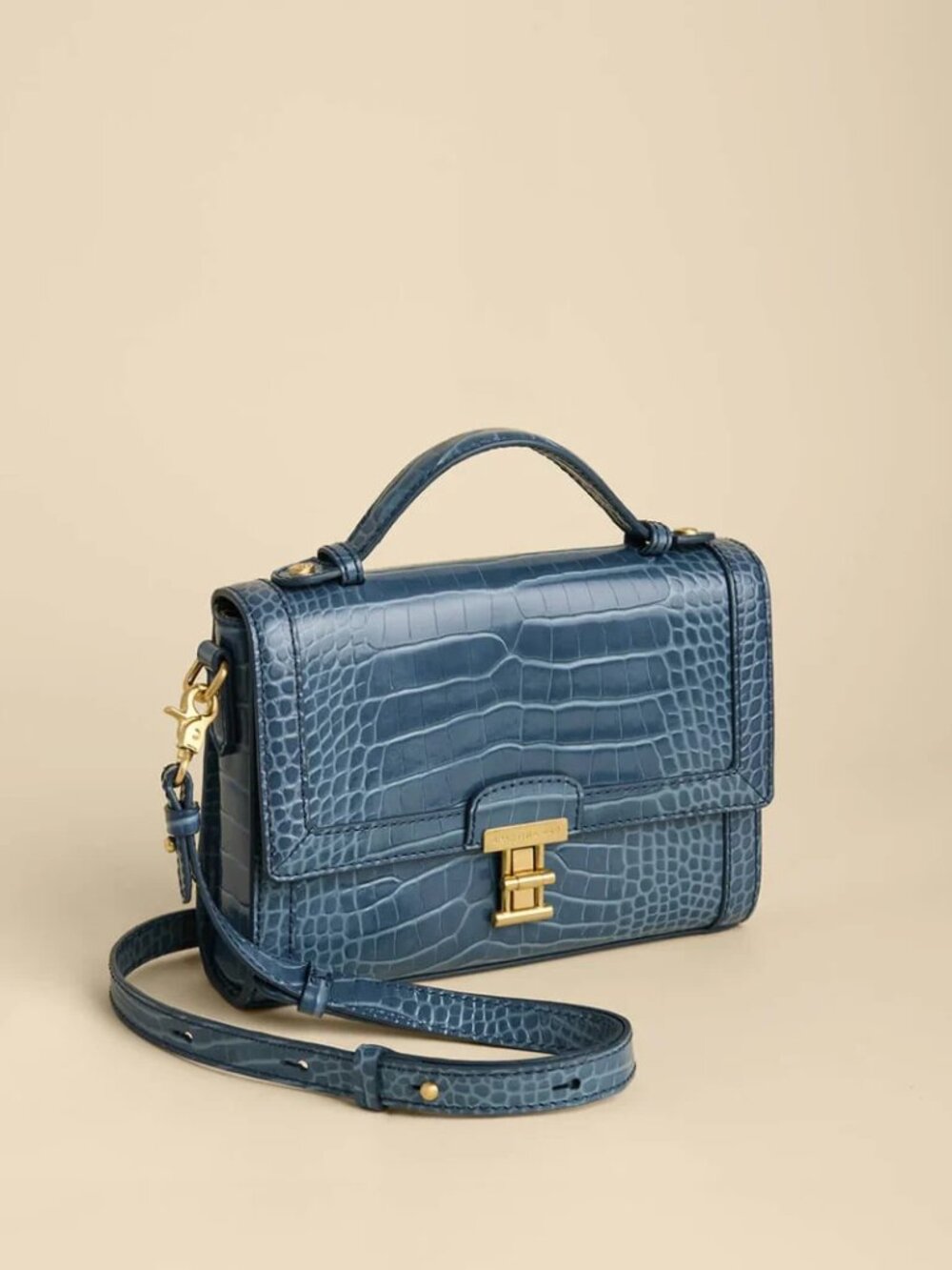 Siren Josie Crossbody| Spartina 449| Indigo Croc